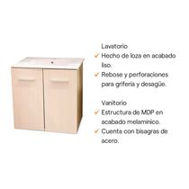 Vanitorio Apolo de MDF 2 Puertas | Orange