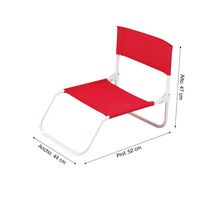 Silla de Playa Roja Plegable | Orange