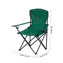 Silla de Camping Plegable con Brazos Verde | Orange