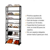 Zapatera Negra de 10 Niveles | Orange