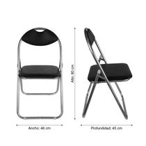 Silla Plegable para Reunión Negro | Orange