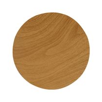 Aplique de Pared Circular LED 9W 20cm Madera | Orange