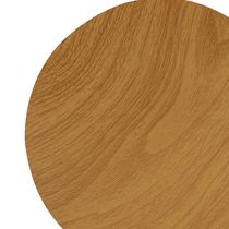 Aplique de Pared Circular LED 9W 20cm Madera | Orange