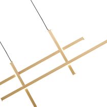 Lámpara Colgante LED 40W 4000K con Marco Dorado | Orange