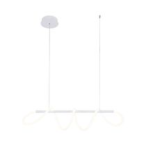 Lámpara Colgante LED 40W 4000K Línea Curva Blanco | Orange