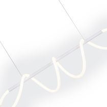 Lámpara Colgante LED 40W 4000K Línea Curva Blanco | Orange