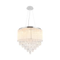 Lámpara Colgante G9x9 con Gotas de Cristal | Orange