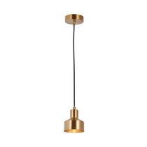 Lámpara Colgante G10 Cilíndrica Dorada | Orange