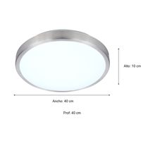 Lámpara de Techo LED 24W Redonda Verde 40cm | Orange