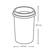Papelera Plástica Evo Verde 50 Litros | Rimax