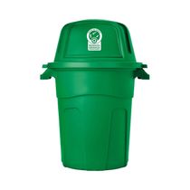 Basurero Plástico Verde con Tapa Abatible 100 Litros | Rimax