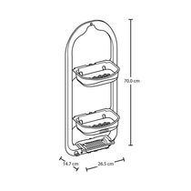 Organizador de Ducha 70x26cm Mocca | Rimax