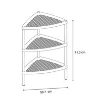 Repisa de Baño Triangular Blanco 3 Niveles | Rimax