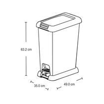 Basurero Plástico Verde 35 Litros | Rimax
