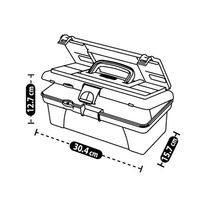Caja de Herramientas con Tapa Organizadora 12" | Rimax