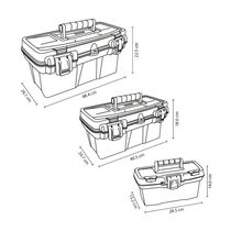 Set de Cajas de Herramientas Apilables x3 | Rimax