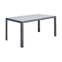 Mesa Exterior de Aluminio Gris 160x90cm