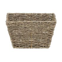Cesto de Ropa Rectangular Fibra Vegetal 23x17x14cm Beige | Tendance