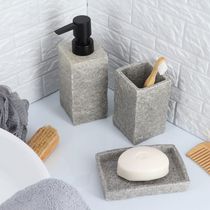 Vaso de Baño Gris Efecto Piedra | Tendance