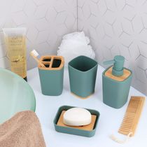 Jabonera Verde de Bambú/Rubber | Tendance