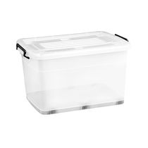 Caja Organizadora Transparente 120 Litros | Orange