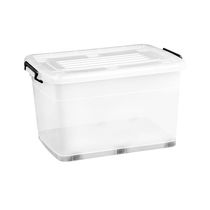 Caja Organizadora Transparente 150 Litros | Orange