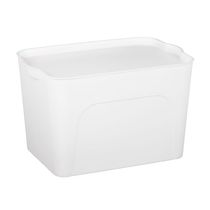 Caja Plástica con Tapa 22 Litros Blanco | Orange