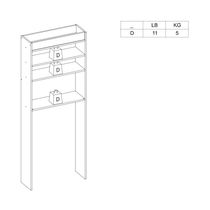 Mueble de Baño Marrón con 2 Puertas | Politorno