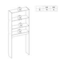 Mueble de Baño Blanco con 2 Puertas | Politorno