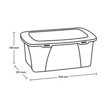 Caja Multiuso Transparente 12 Litros | Rimax