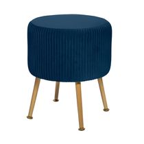 Banco Decorativo Velvet 35cm Azul marino | Atmosphera