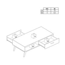 Mesa de Centro Phoenix Castaño | Politorno