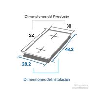 Encimera de Inducción 2Z SL6030 220 V Negro | Challenger