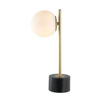 Lámpara de Mesa E27 40W Esfera Blanca 46cm | Orange