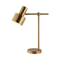 Lámpara de Mesa E27 40W Brazo Dorado 50cm | Orange