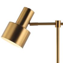 Lámpara de Mesa E27 40W Brazo Dorado 50cm | Orange