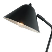 Lámpara de Escritorio E27 40W con Brazo Negro 54cm | Orange