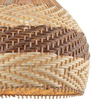 Lámpara Colgante E27 60W con Copa Tejida Beige | Orange