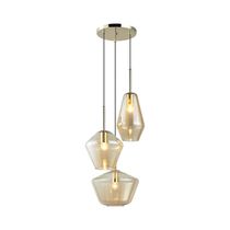Lámpara Colgante E27 3x40W Dorado 100cm | Orange