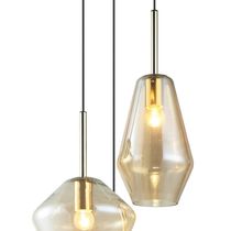 Lámpara Colgante E27 3x40W Dorado 100cm | Orange