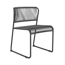 Silla Exterior Gris Acero/Mimbre