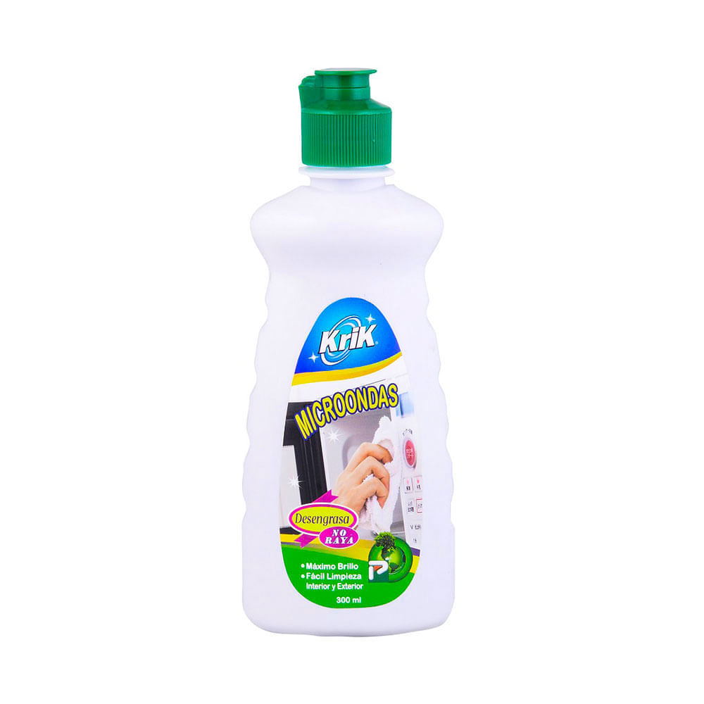 Limpiador de Microondas 300ml Krik: Limpieza y brillo sin rasguños
