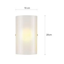 Lámpara de Pared E27 60W con Pantalla de Vidrio | Home Delight