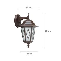 Farol de Pared Exterior E27 100W | Genova