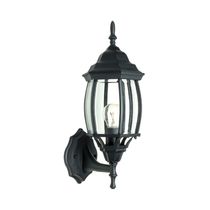 Farol de Pared Exterior E27 40W Negro | Genova