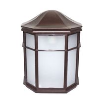 Aplique de Pared Exterior E27 60W Café Mate | Genova