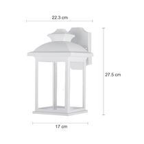 Farol de Pared Exterior E27 Blanco | Genova