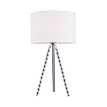 Lámpara de Mesa E27 con Base Cromada | Home Delight