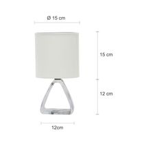 Lámpara de Mesa E27 con Base de Cerámica | Home Delight