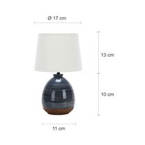 Lámpara de Mesa E27 con Pantalla Blanca | Home Delight